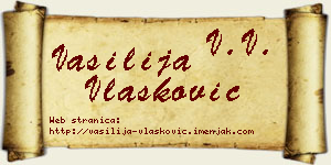Vasilija Vlašković vizit kartica